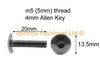 Aprilia RSV 1000R fairing screws (2004–2009)