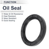 Oil Seal 44x60x7mm Black Rotary Shaft Seal Nitrile Rubber 5 Pcs