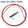 Yamaha 2 x 10ft 118 Inch Marine Type Shift Remote Control Box Cable