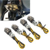 Motorcycle - Amber 4 x Mini 12V LED Turn Signal Lights