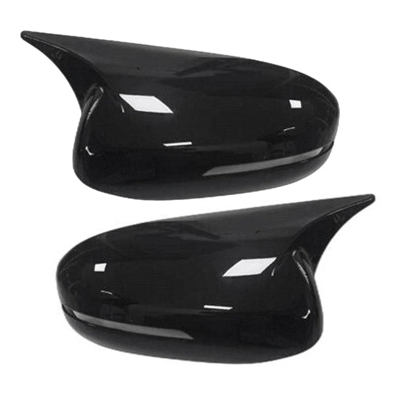 Kia Optima K5 Black OX Horn Rear View Mirror Cover Caps (2011-2015)