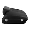 Harley Low Rider Matte Chopped Trunk Backrest Solo Mount Rack (18-25)