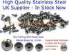Yamaha YZF R6 Stainless Steel Fairing & Screen Bolt Only (2006–2007)