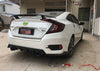Honda Civic Sedan 2016-2021 Glossy Black Universal Spoiler Wing