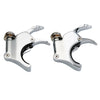 Harley Dyna Sportster 3x 39-49mm Quick Release Chrome Windshield Clamps