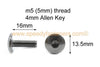 M5 10x m5 5mm Motorcycle Fairing Spring Clips & Stainless Steel Bolts