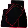 BMW 5 Series E60 Sedan (2003-2010) Red Trim AutoWin Black Floor Mats