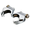 Harley Dyna Sportster 3x 39-49mm Quick Release Chrome Windshield Clamps