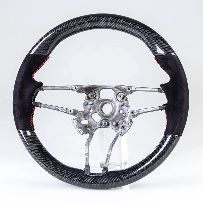 Porsche 911, 718, Boxster, Cayman, Macan, Cayenne Carbon Suede Steering Wheel (2016-2023)