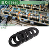 Oil Seal 40x62x8mm NBR Rubber Black 5 Pcs