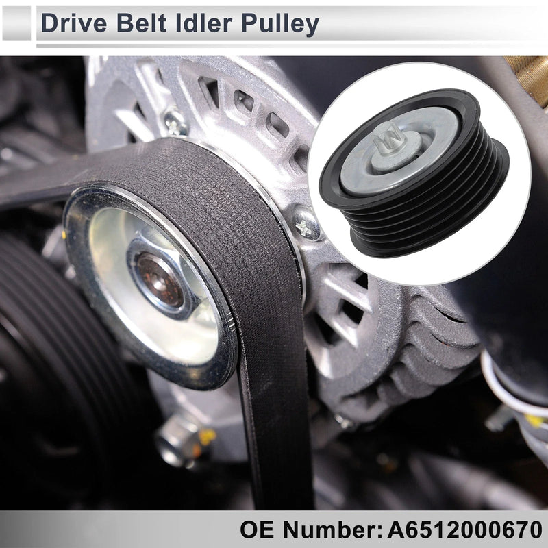 Mercedes-Benz Sprinter (2014-2022) Black Drive Belt Idler Pulley