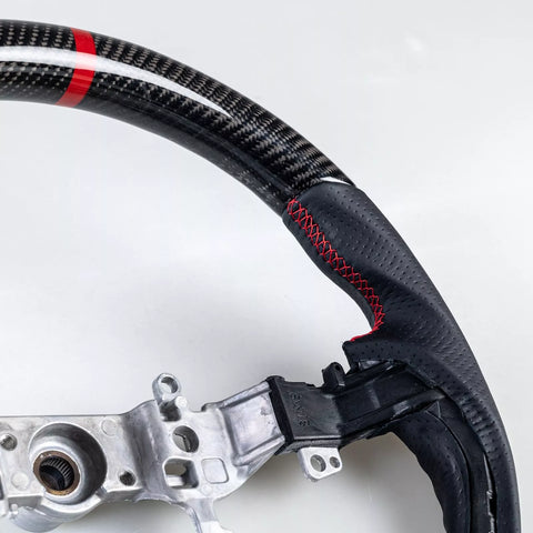 Suzuki Swift Carbon Flat Bottom Leather Steering Wheel (2018-2021)