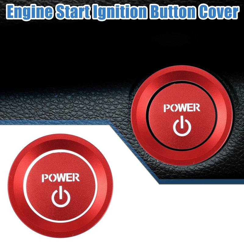 Honda Accord 2018-2022 Aluminum Red Ignition Button Sticker