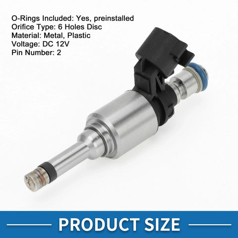 Chevy Malibu (2013-2015) 2.5L Black Fuel Injector 1 x No.12662564