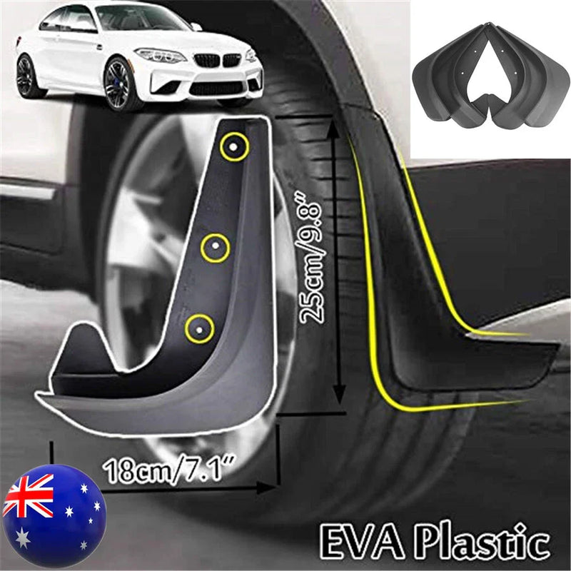 Car Front & Rear AU 4x Universal Mud Flaps Splash Guards