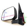 Toyota Hilux 1997-2006 Black Door Mirror x2