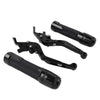 Suzuki GSXS125 Black Extendable Brake Clutch Levers Grips Set (2017-2023)