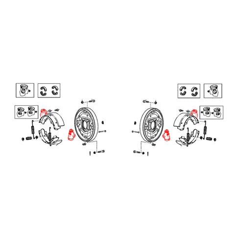 Toyota Hilux 1984-1988 Front Wheel Brake Cylinder Set