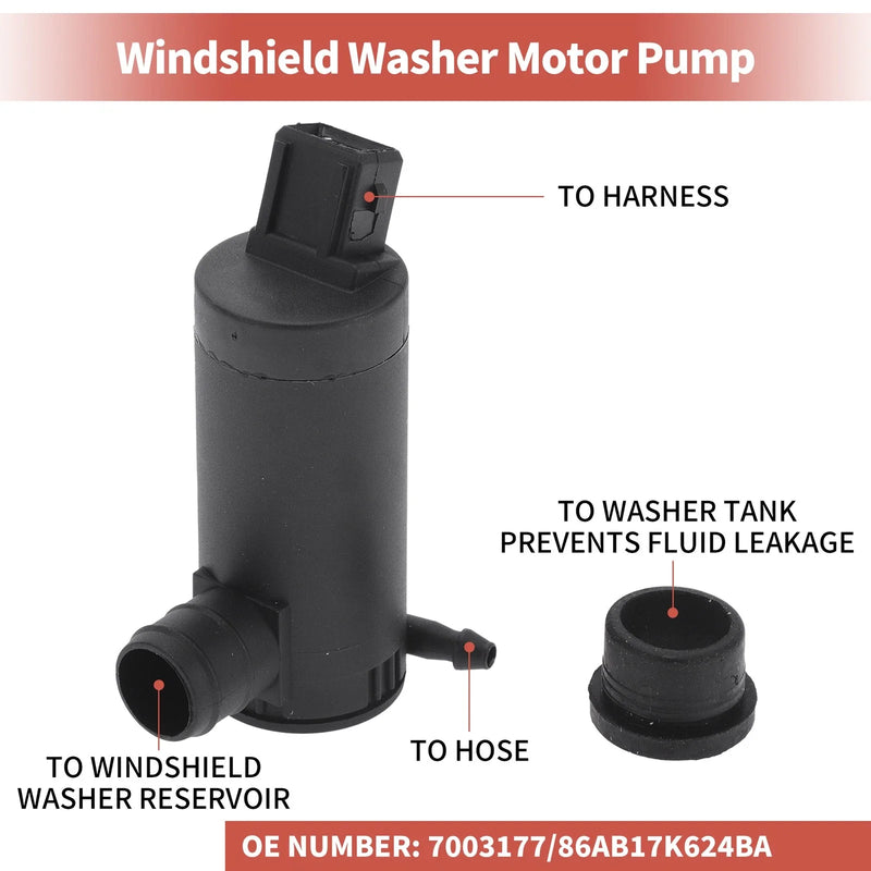 Ford Transit Windshield Washer Pump w/Grommet (2015-2023)