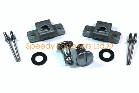 Honda CBR600 RVT1000R 2 x Fork Head Bolts Dzus 9x15 & Clips