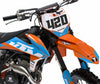 KTM EXC Custom Graphics Kit HOOK CYAN Style Sticker (2012-2013)
