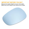 BMW 3 Series Left Side Heated Mirror Glass Blue