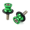 KAWASAKI ZX6R (1998-2011) Green CNC 10MM Swingarm Spools Slider Screws