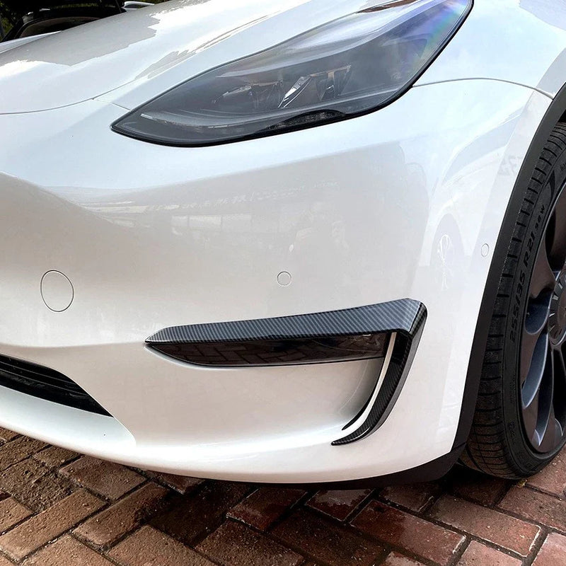 Tesla Model Y Adhesive Bumper Side C Canards Covers Trims (2020–2024)