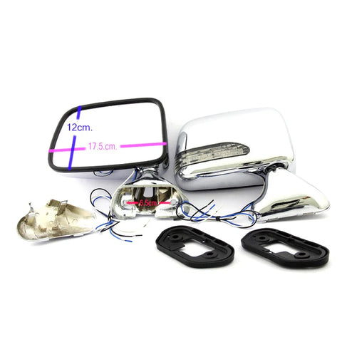 Toyota Hilux Pick-up 1985-2001 Chrome LED Door Mirror