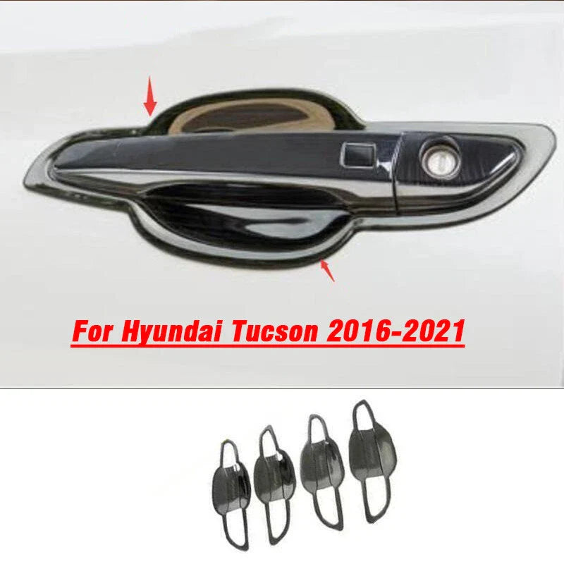 Hyundai Tucson Black Steel Exterior Side Door Bowl Cup Cover (2016–2021)