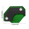 Honda Black Green 1x Aluminum Alloy Motorcycle Kickstand Pad with Wrench