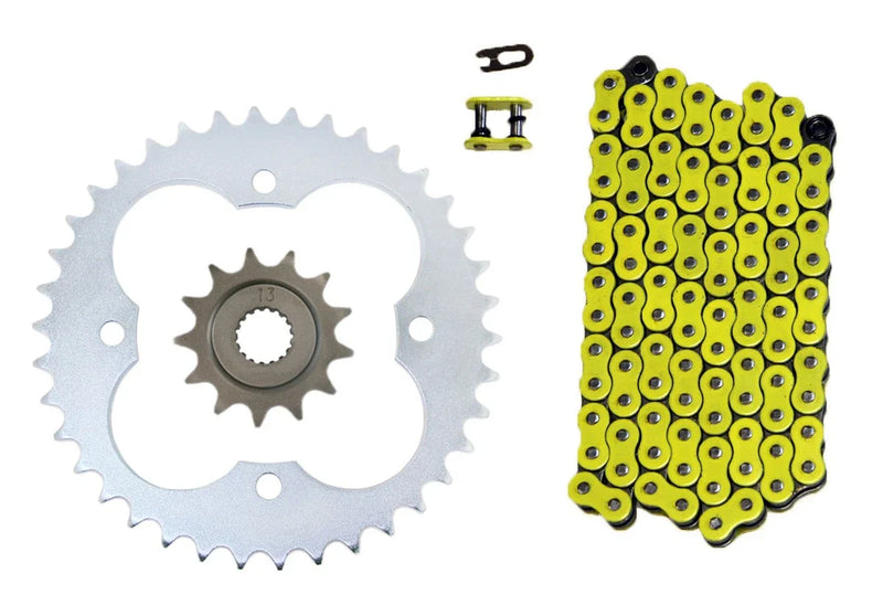 Honda TRX450R 2 x Yellow 520x94 Drive Chain & 14/38 Sprockets (2004–2005)