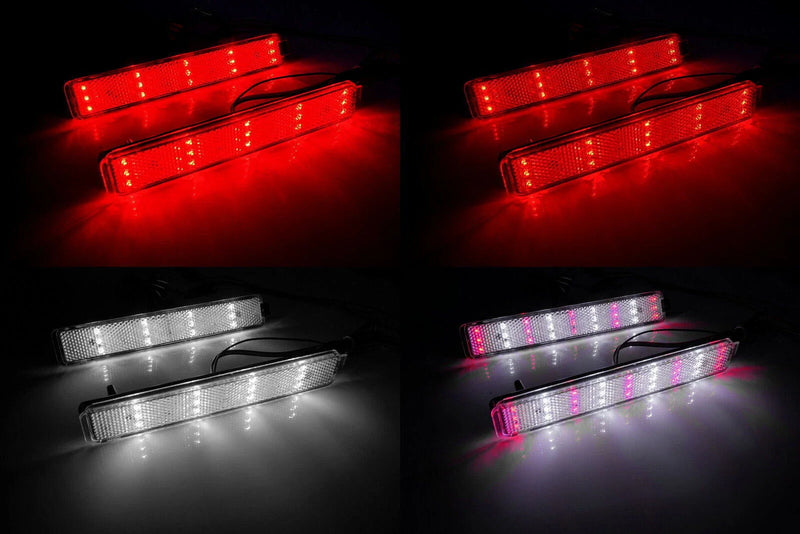 Cadillac CTS Torrent Clear 2-Color LED Rear Bumper Reflector Light