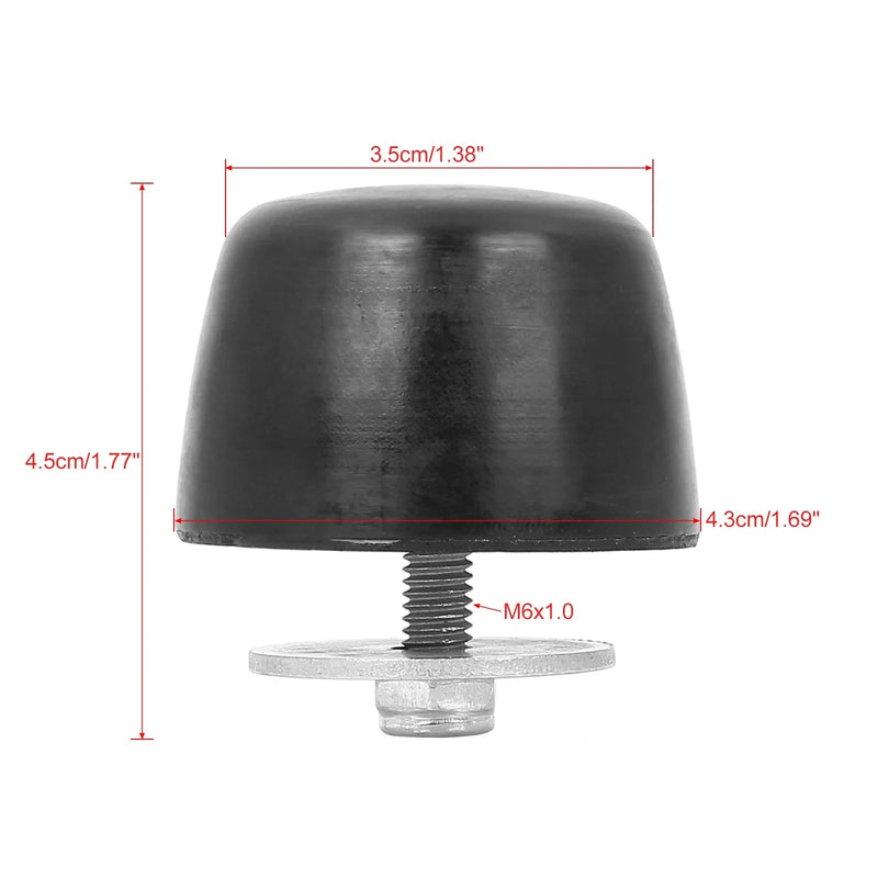 Jeep Wrangler 2 x Black Rubber Bumper Cushions (2002-2006)