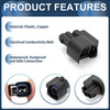 Chevrolet Black 2 Pin Fuel Injector Waterproof Connector Plug