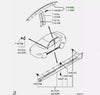 Mitsubishi Lancer Evolution X Roof Drip Moulding LH RH Set (2007–2016)
