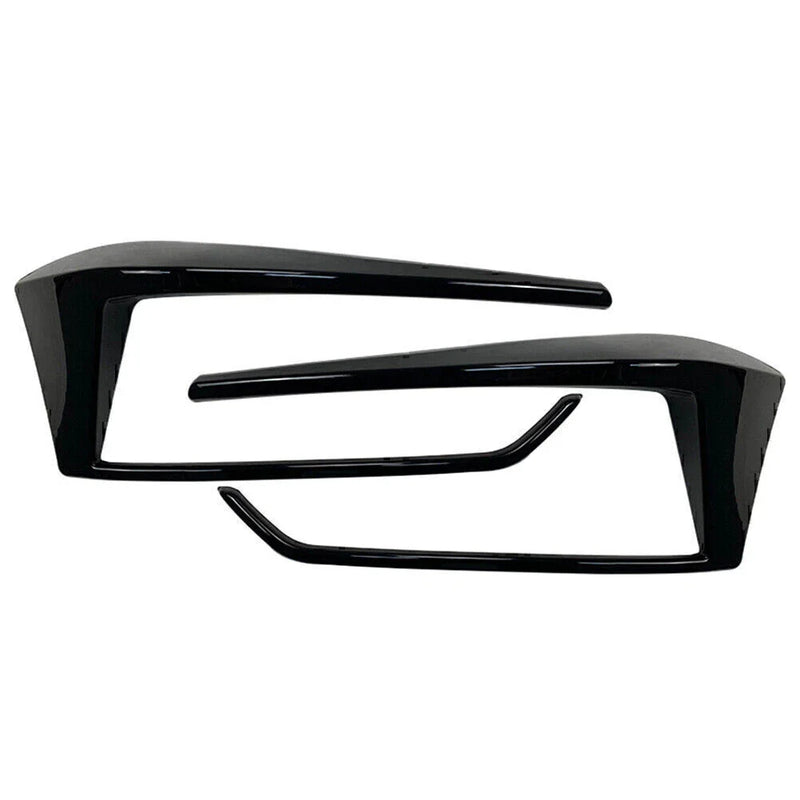 VW Golf Mk7.5 Black Rear Bumper Spoiler Fog Light Covers (2016-2019)
