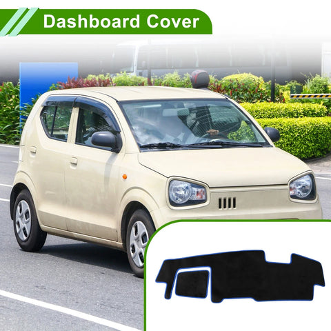 Suzuki Spacia MK53S 2017-Current Black Blue Flannel Dashboard Cover