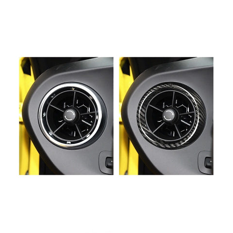 Chevrolet Camaro 2 x Black Carbon Fiber Air Vent Trim (2016-2024)