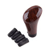 Car Gear Shift Knob Height 9.7 cm M10 Plastic&Metal Walnut Wood Grain