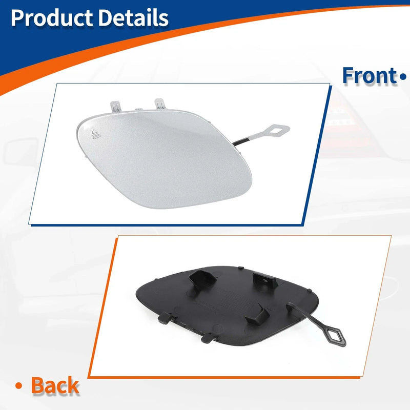 Mercedes-Benz (2016-2023) Silver Tone Front Car Bumper Tow Hook Cover