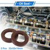 Oil Seal 32x52x10mm Seal Ring FKM Brown 2 x Pcs