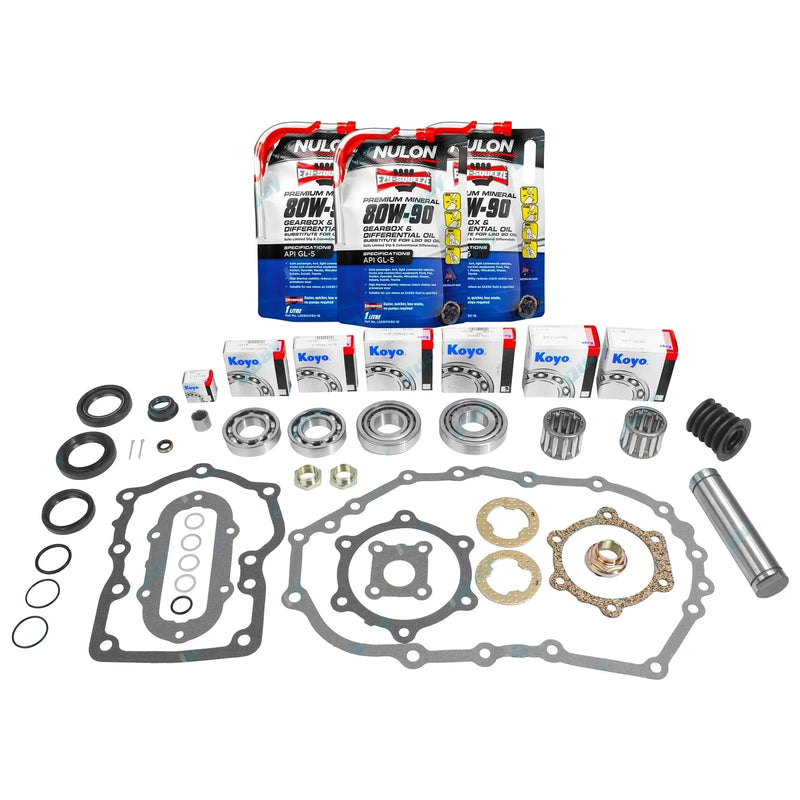 Landcruiser HZJ70 HZJ73 HZJ75 Transfer Case Bearing & Seal Rebuild Kit + Oil