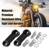 Honda Yamaha Black 10mm 8mm Mirror Extender Adapters