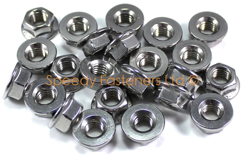 Stainless Steel Hex Flange Nuts m4 m5 m6 m8 m10 m12 m14 Flanged Hexagon