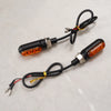 LED Motorcycle Turn Signal Amber Light Blinker Indicator Mini Lamp 2 x Inc.