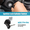 Chrysler Daytona Silver Tone Black Ignition Lock Cylinder Switch