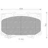 Landcruiser 76-79 Series 2 x Front Drilled Slotted Rotors Pads