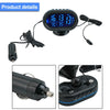Compact Car Dashboard Digital Clock Thermometer and Voltage Meter