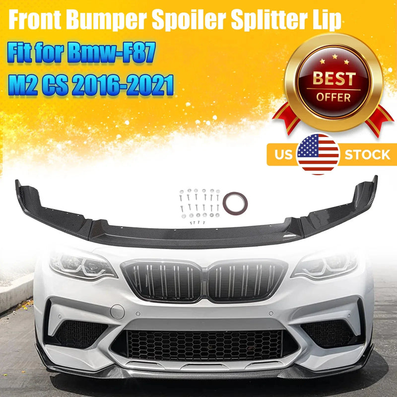 BMW F87 M2 Carbon Black CS Style Front Lip Spoiler (2016-2021)